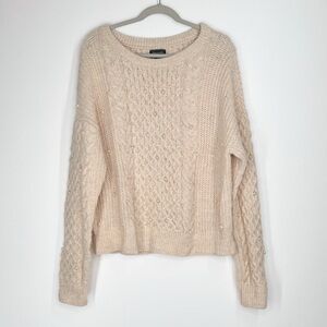 Abercrombie & Fitch Pullover Cable Knit Longsleeve Sweater Women’s Size XL